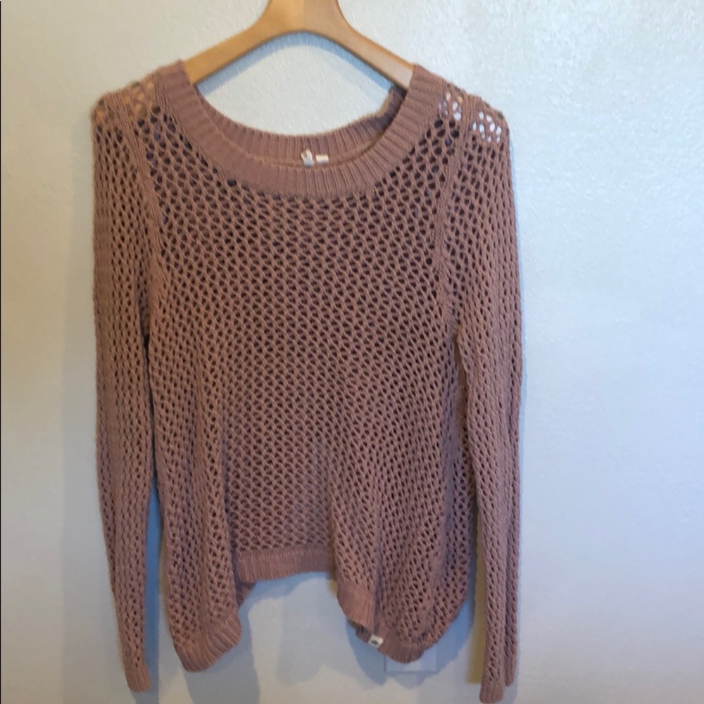 rose pink sweater